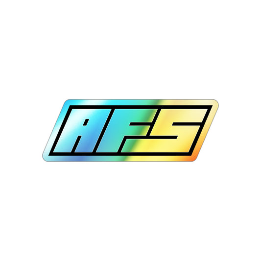 AFS die-cut holographic vinyl sticker