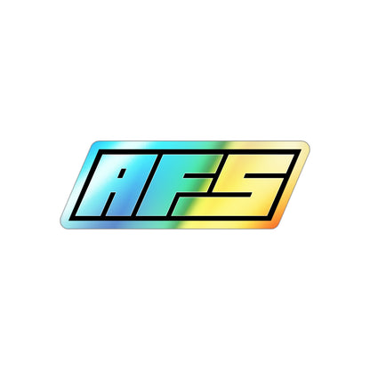 AFS die-cut holographic vinyl sticker