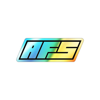 AFS die-cut holographic vinyl sticker