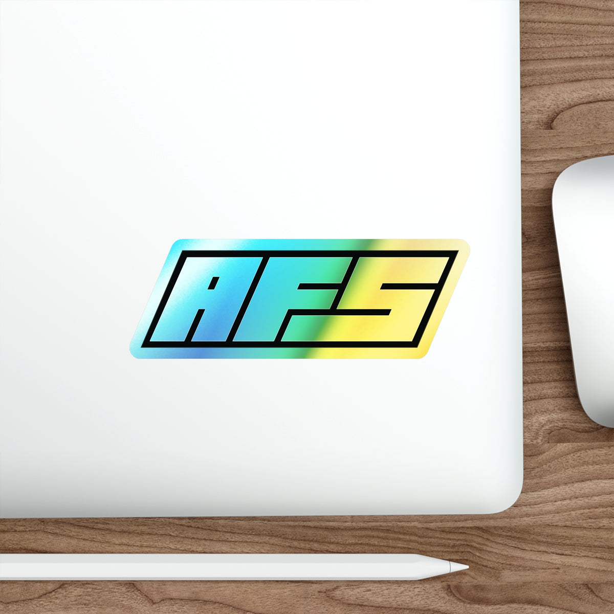 AFS die-cut holographic vinyl sticker